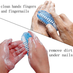 Sxmqhy nail brush pink, ergonomic handle for comfortable scrubbing