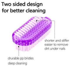 Sxmqhy nail brush purple, firm grip for easy dirt removal from nails