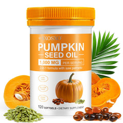 SXOSXO pumpkin seed oil capsules bottle label