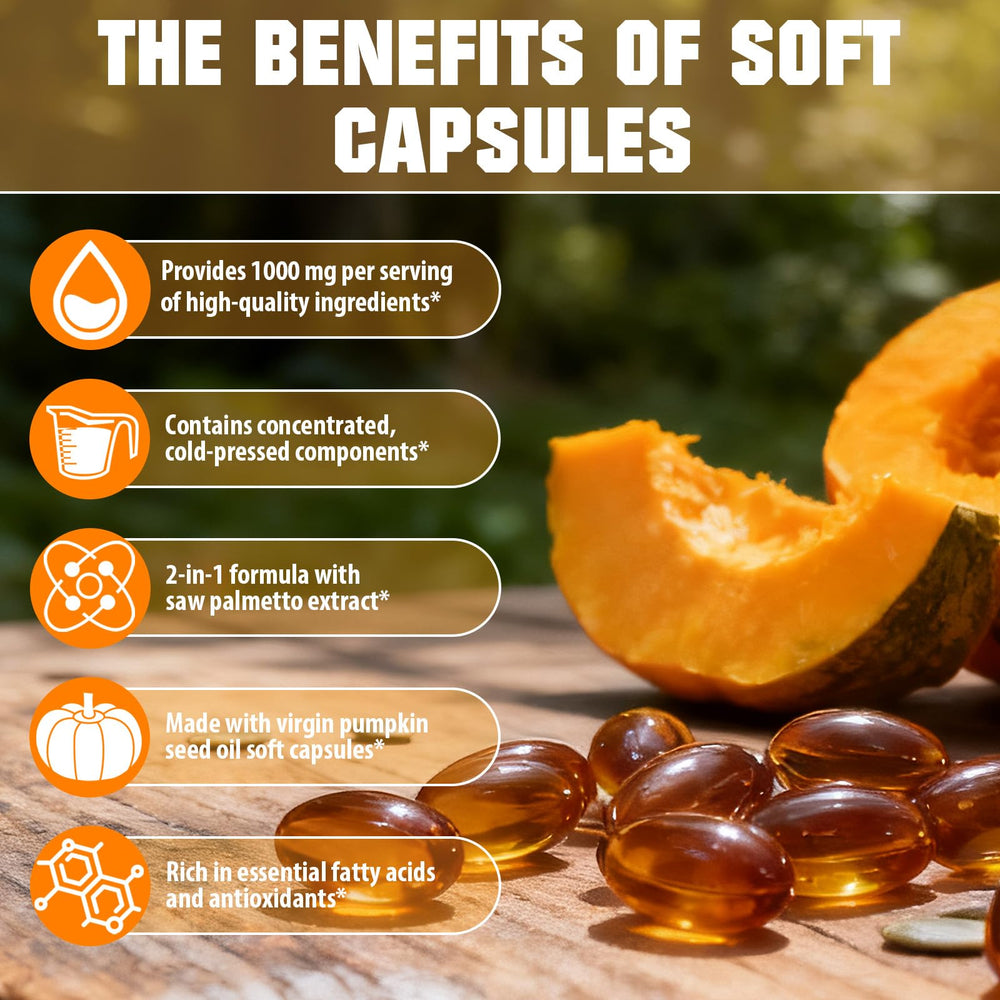 Saw palmetto and pumpkin seed oil blend
