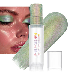 SYPAFG body glitter stick with green-purple shift for multidimensional light effects.