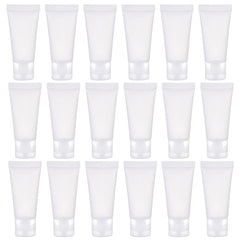SYBL 20pcs 50ml clear tubes for storing creams and cleansers on the go