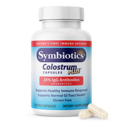 Symbiotics Colostrum 120ct vegetarian capsules – immunity support