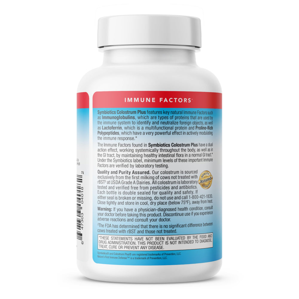 Manufacturing and packaging environment for Symbiotics Colostrum 240ct