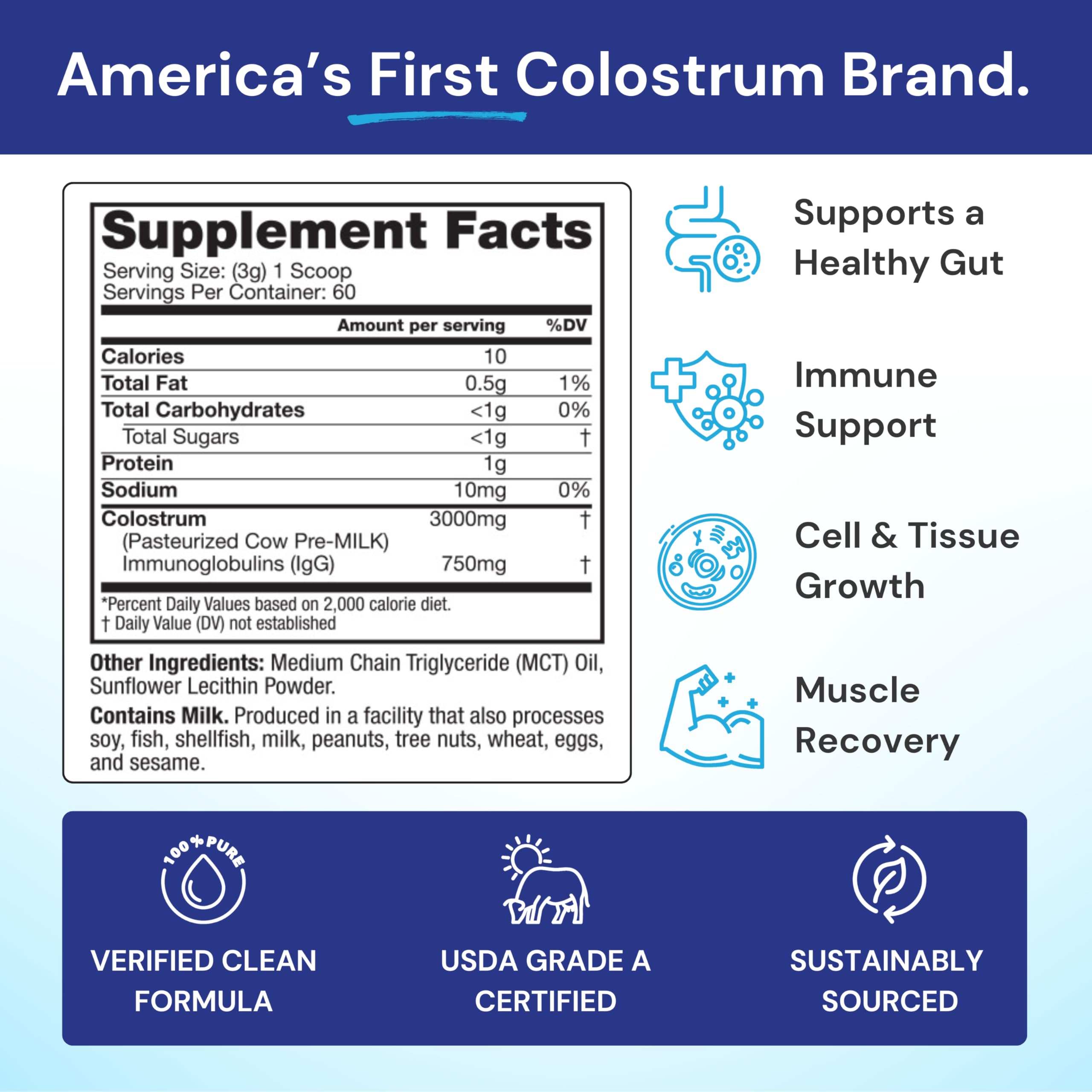 Whole-food nutrition from Symbiotics Colostrum Plus Powder