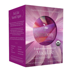 Symphony Natural Health Femmenessence MacaLife bottle front for daily balance support