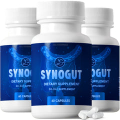 Synogut Pills bottle for gut health - 3 bottle bundle
