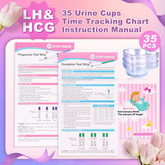 Time-tracking chart for ovulation and pregnancy testing