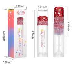 SYPAFG glitter stick on body under lights creates eye-catching glow.