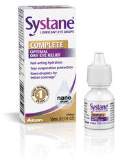 Systane Complete bottle-top view demonstrates easy drops for fast eye comfort.