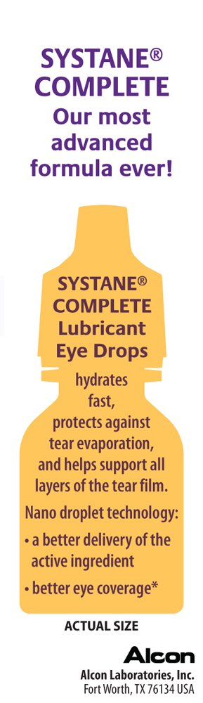 Systane Complete fast hydration during application for immediate soothing relief