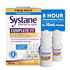 Systane Complete PF nano droplets on tear film illustrate enhanced coverage