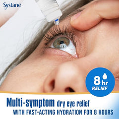 Systane Complete PF preservative-free drops for sensitive eyes and tear protection.