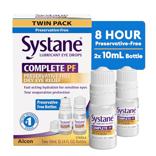 Systane Complete PF two-bottles packaging showing convenient multi-dose format.