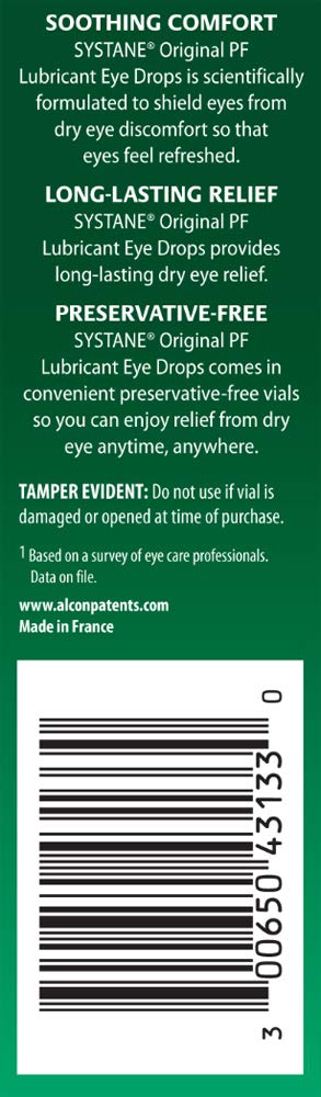 Systane brand logo image reinforces trusted doctor-recommended artificial tears
