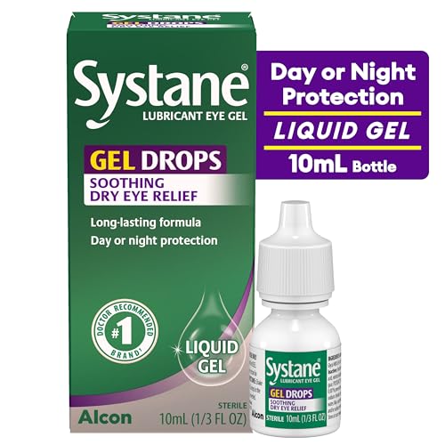 Systane gel drops packaging varies, ideal for home or on-the-go use.