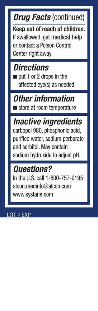 Systane Lubricant Eye Gel nighttime packaging highlights long-lasting nighttime protection