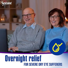 Systane Lubricant Eye Gel nighttime packaging highlights long-lasting nighttime protection