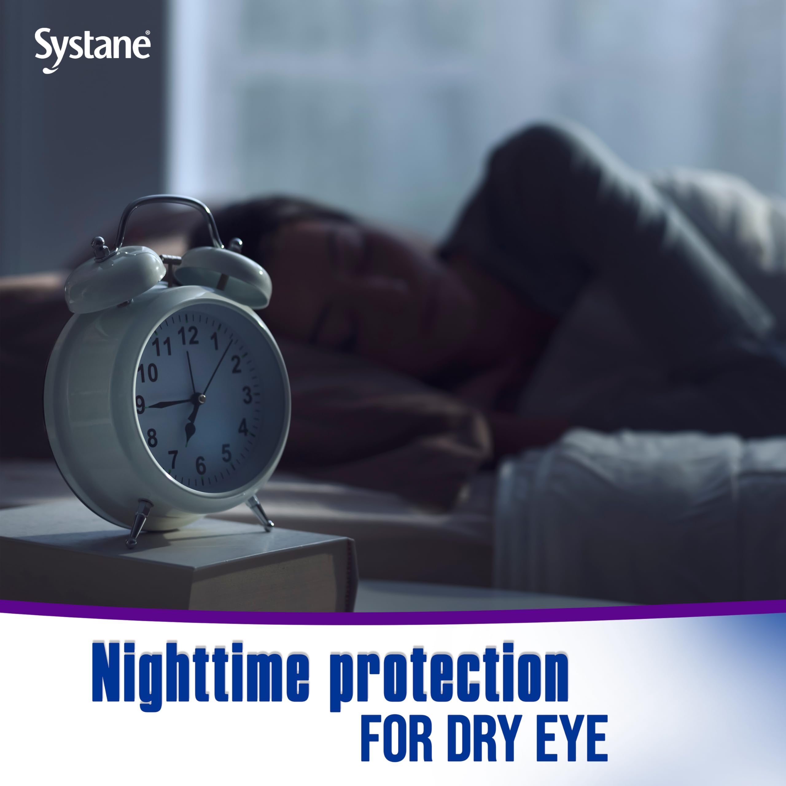 Systane Lubricant Eye Gel nighttime smooth glide enables gentle sleep-ready application
