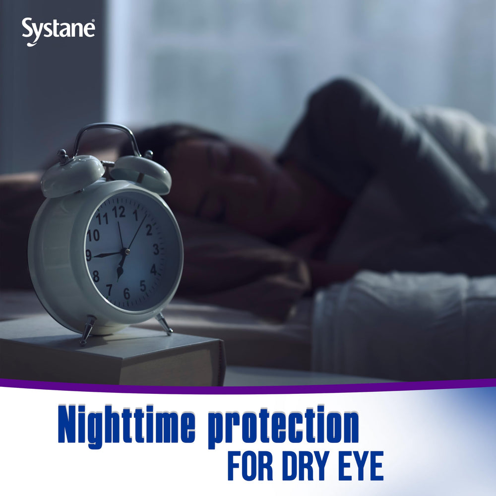 Systane Lubricant Eye Gel nighttime smooth glide enables gentle sleep-ready application