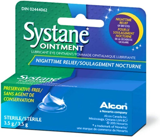 Systane lubricant eye ointment 3.5 g tube delivering overnight eye comfort and protection