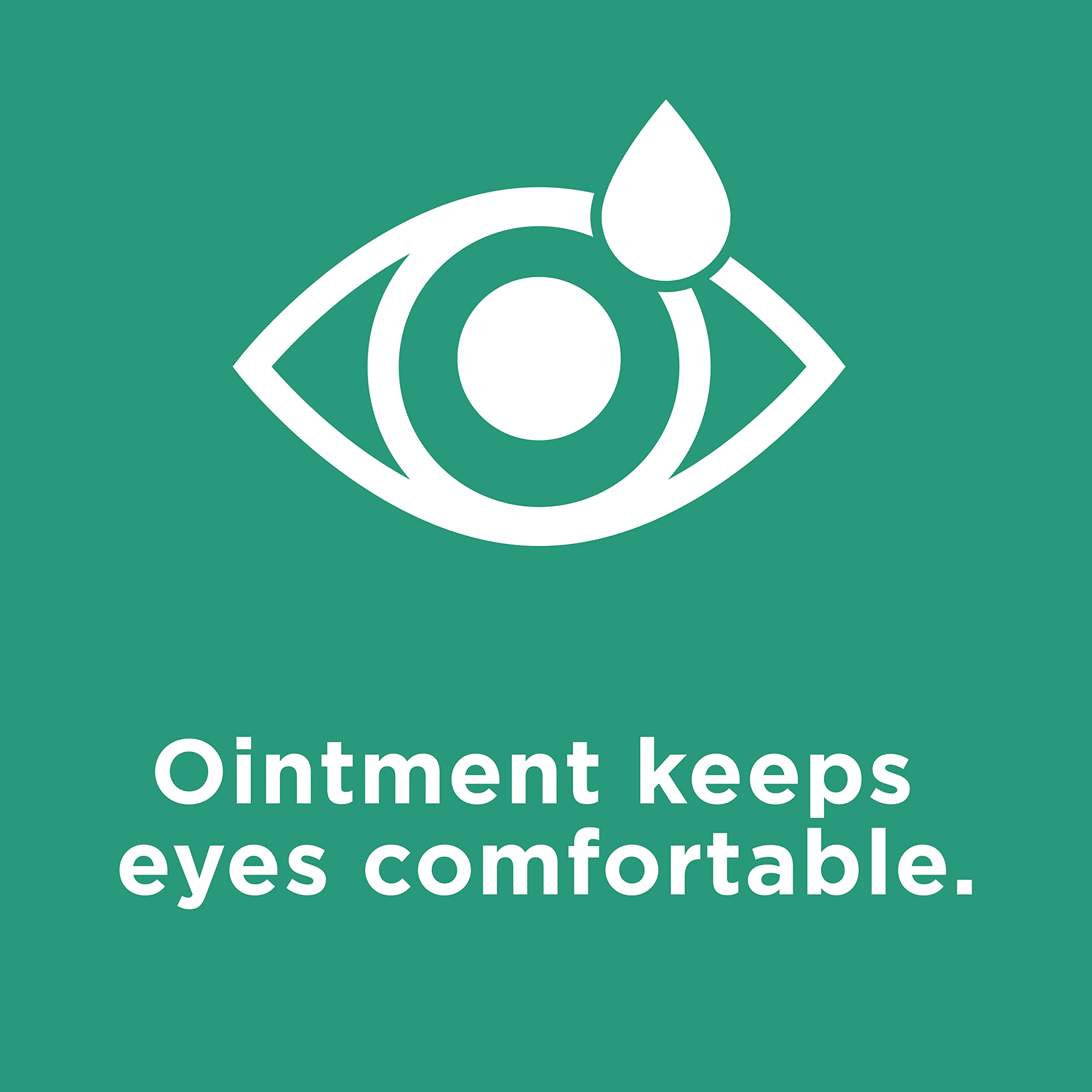 Systane Nighttime Ointment application close-up for precise nighttime use.