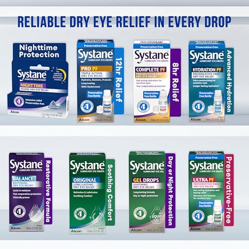 Systane Nighttime Ointment bedside scene suggests peaceful sleep and overnight relief