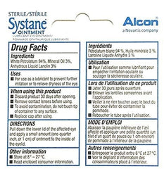 Systane Nighttime Ointment bedtime-application demonstrates nightly eye comfort.