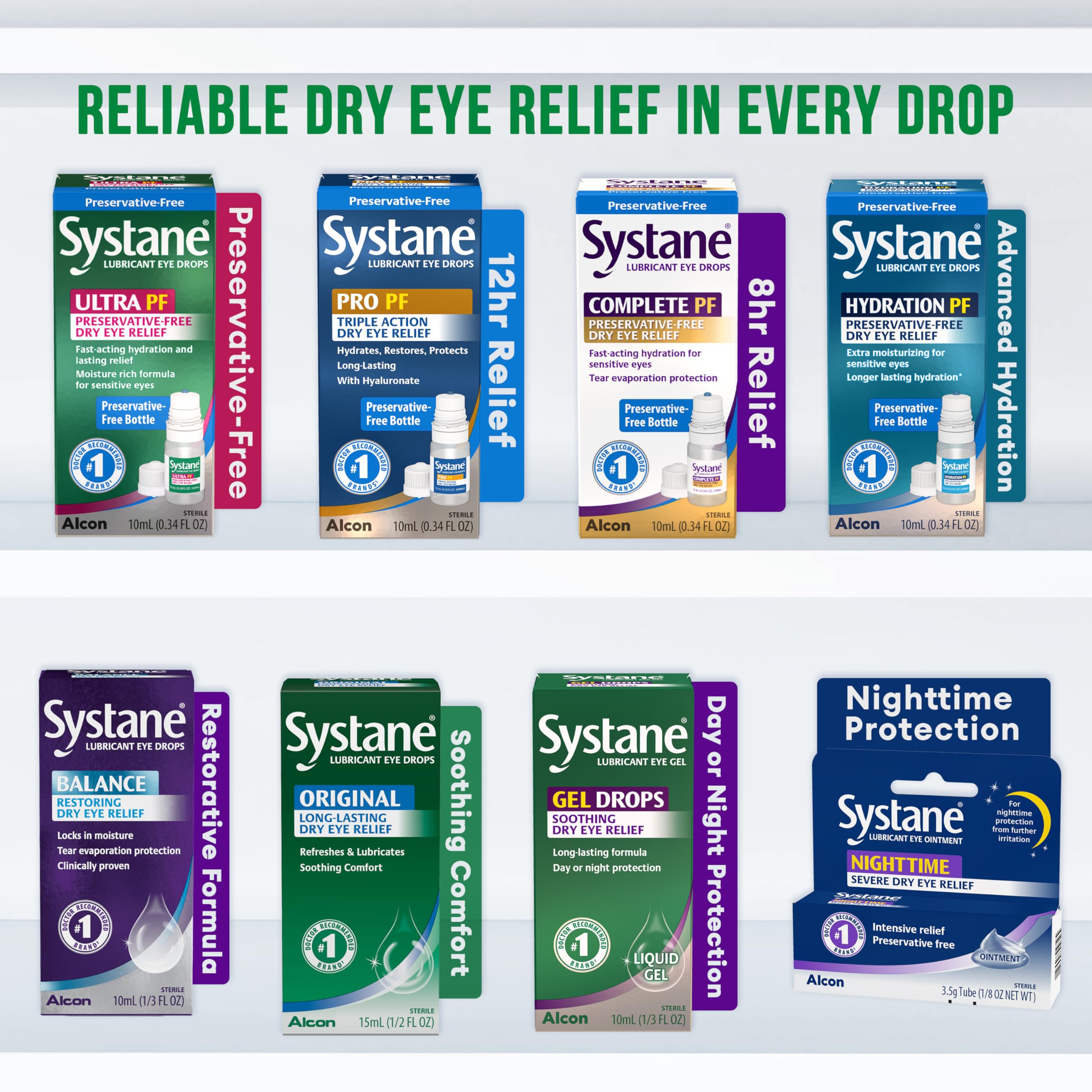 Systane Ultra eye drops multi-pack for on-the-go relief.