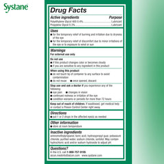 Systane Ultra eye drops stored at room temperature for easy care.