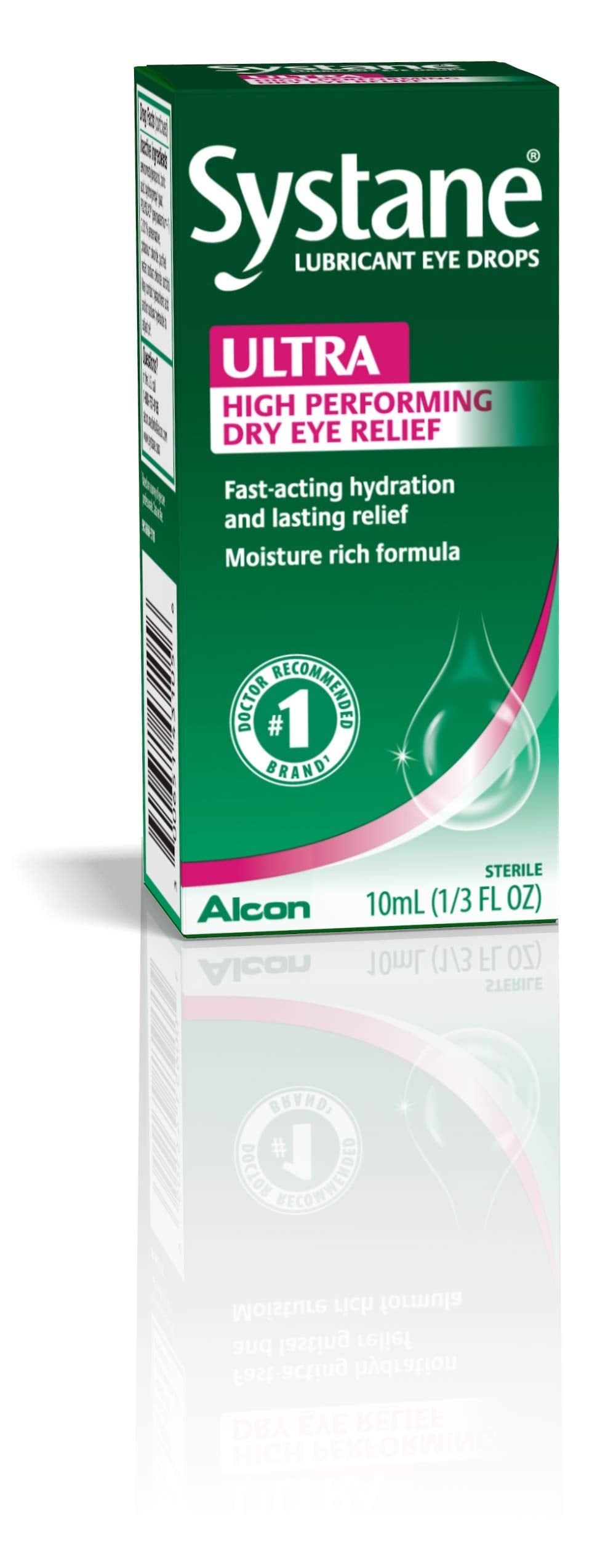Systane Ultra single-pack packaging for convenient, portable dry eye relief.