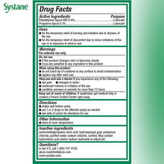 Systane Ultra twin-pack packaging emphasizes reduced plastic use and sustainability.