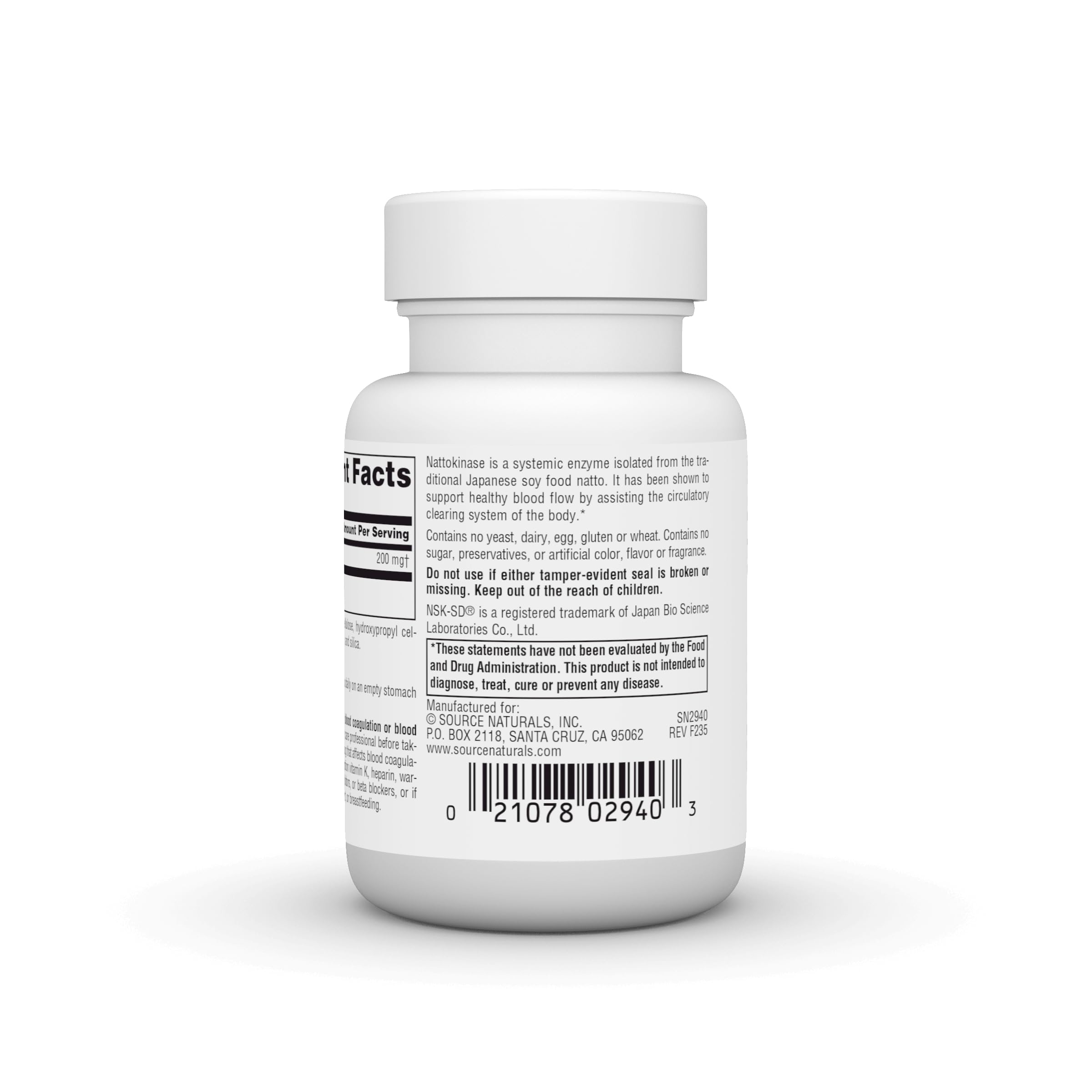 Systemic enzyme nattokinase NSK-SD packaging