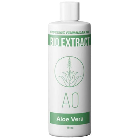 Front view of Systemic Formulas Aloe Vera #200-16 oz bottle
