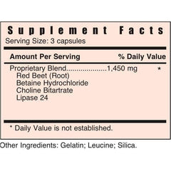 Close-up of Systemic Formulas Lb ingredients and capsules