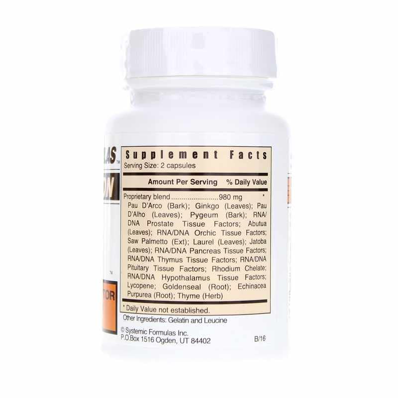 Close-up of Prostata Corrector 60 capsules bottle