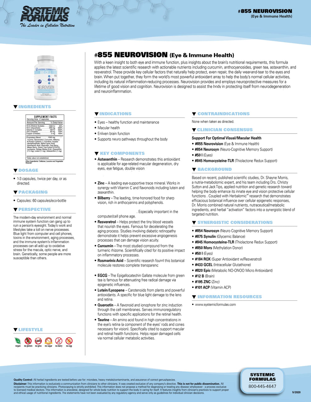 Systemic Formulas PTM Potassium Stabilizer bottle back label