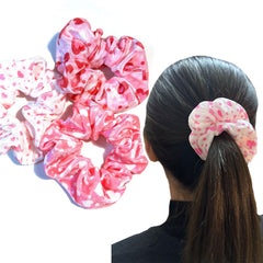 syyoo versatile heart design scrunchies for buns and ponytails