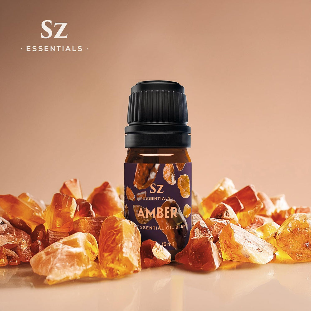 0.17oz (5ml) amber essential oil bottle on a clean surface
