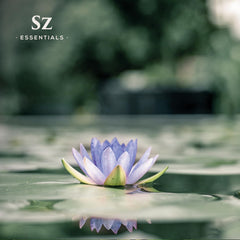 Blue Lotus oil diffuser blend with SZ Essentials label