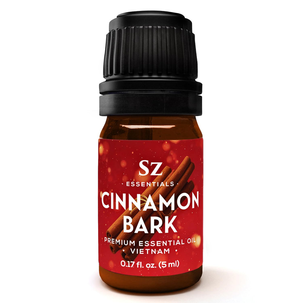 Sz Essentials Cinnamon Bark Essential Oil bottle (5mL) with label