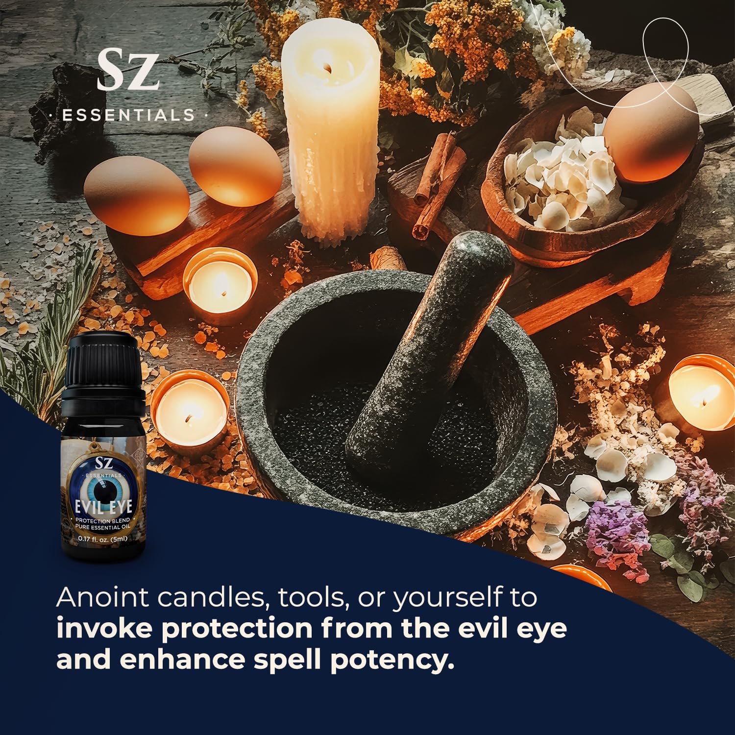 Herbs and botanicals used in the blend including bay laurel and rosemary