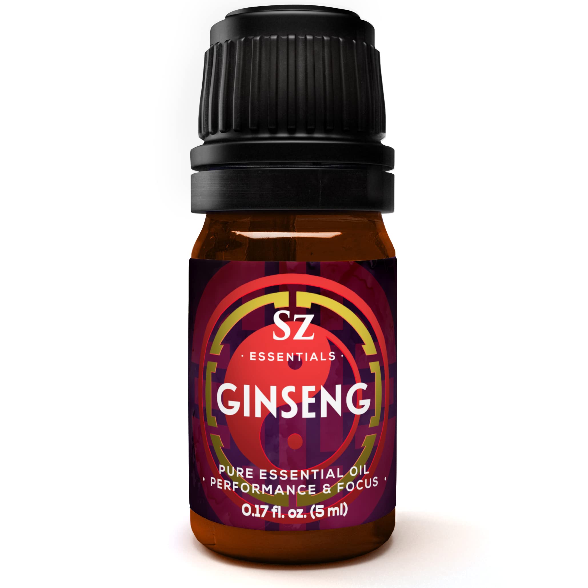 Sz Essentials Ginseng Essential Oil bottle with dropper
