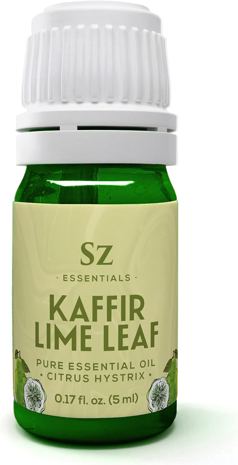 Sz Essentials Kaffir Lime Leaf Essential Oil bottle labeled 5ml