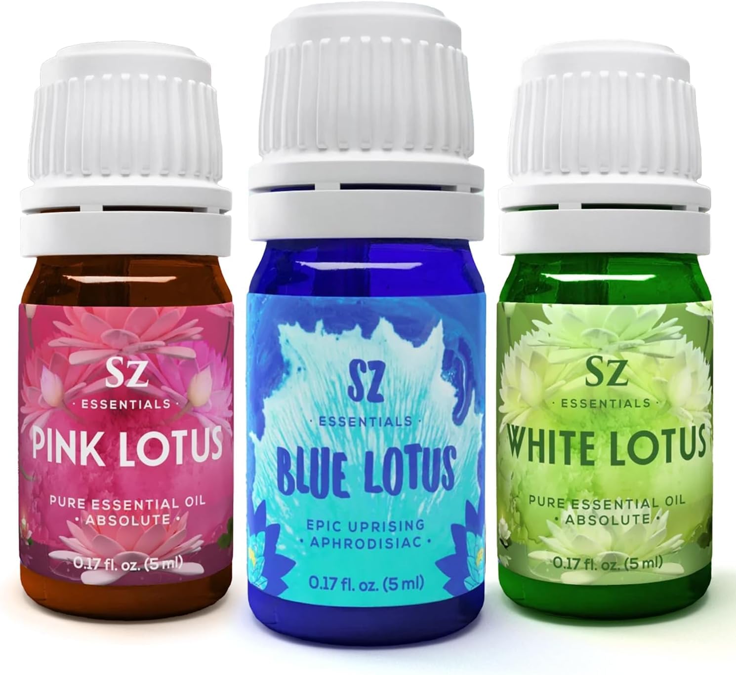 Packaging for Sz Essentials Lotus Divine Collection (3x5ml)