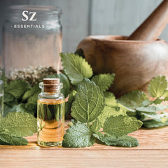 Diffuser with Melissa essential oil for aromatherapy