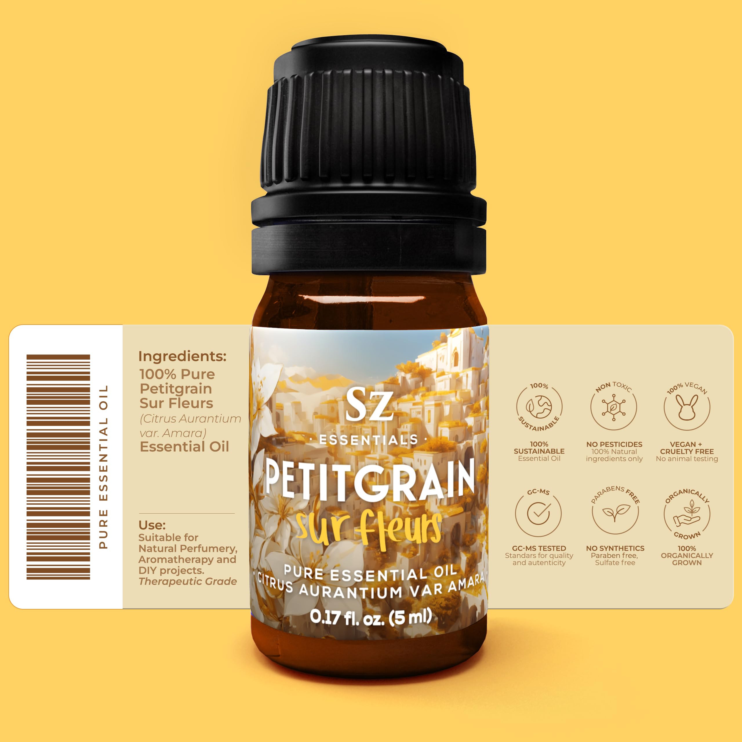 Dropper dispensing Petitgrain Sur Fleurs essential oil