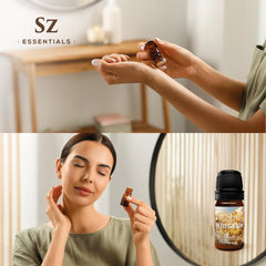 Petitgrain Sur Fleurs bottle featuring Sz Essentials branding