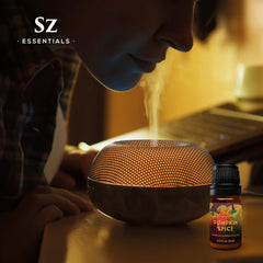 Humidifier with Sz Essentials Pumpkin Spice essential oil in use