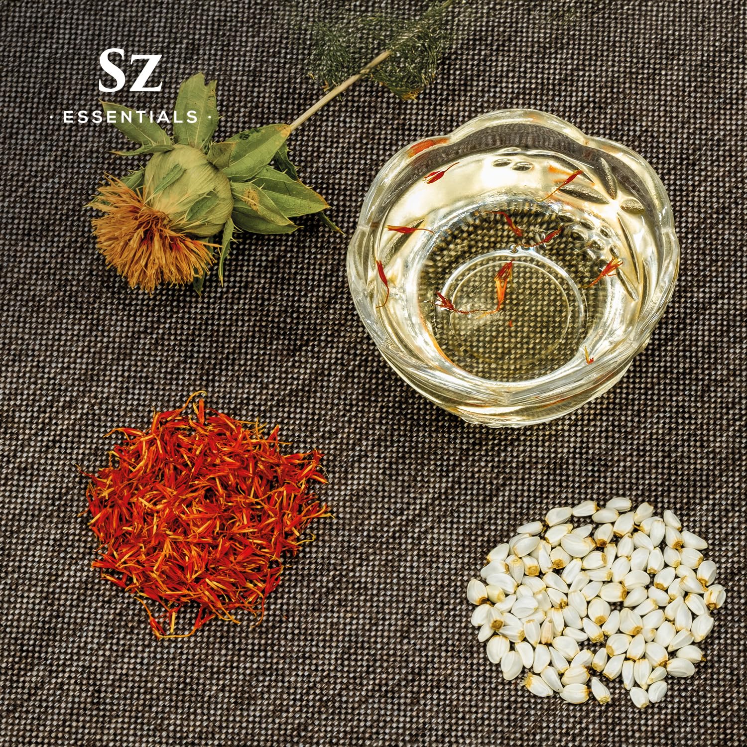 Product packaging for Sz Essentials saffron essential oil
